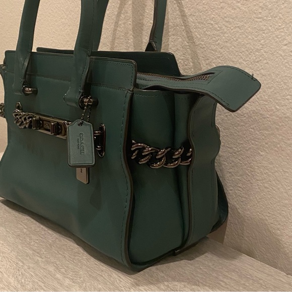 COACH Swagger27 bag in teal - Picture 4 of 8